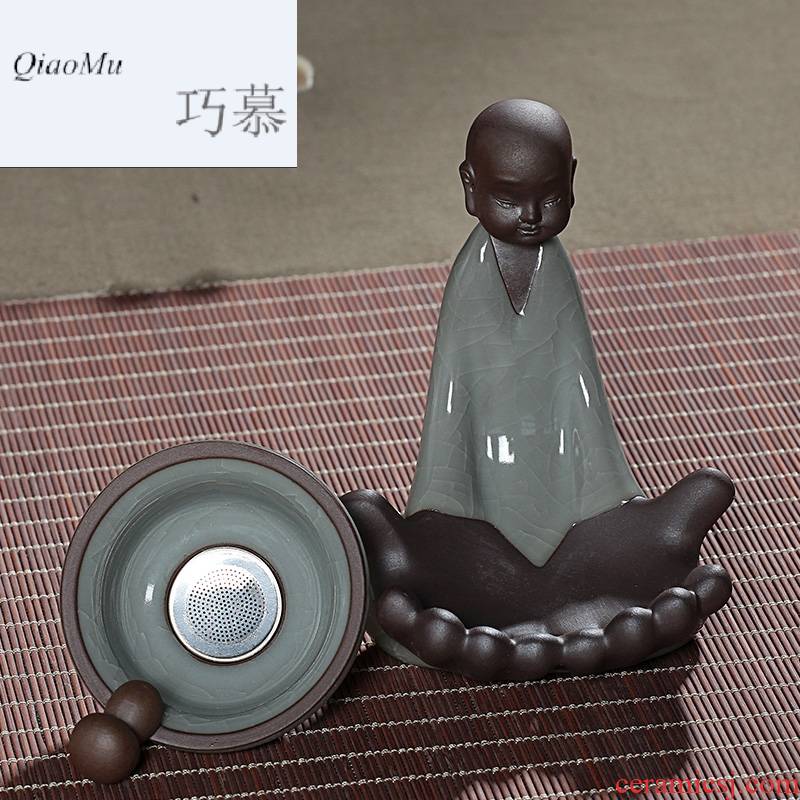 Qiao mu longteng kung fu tea set a complete set of elder brother up fine ceramic tea tureen teapot teacup cup home