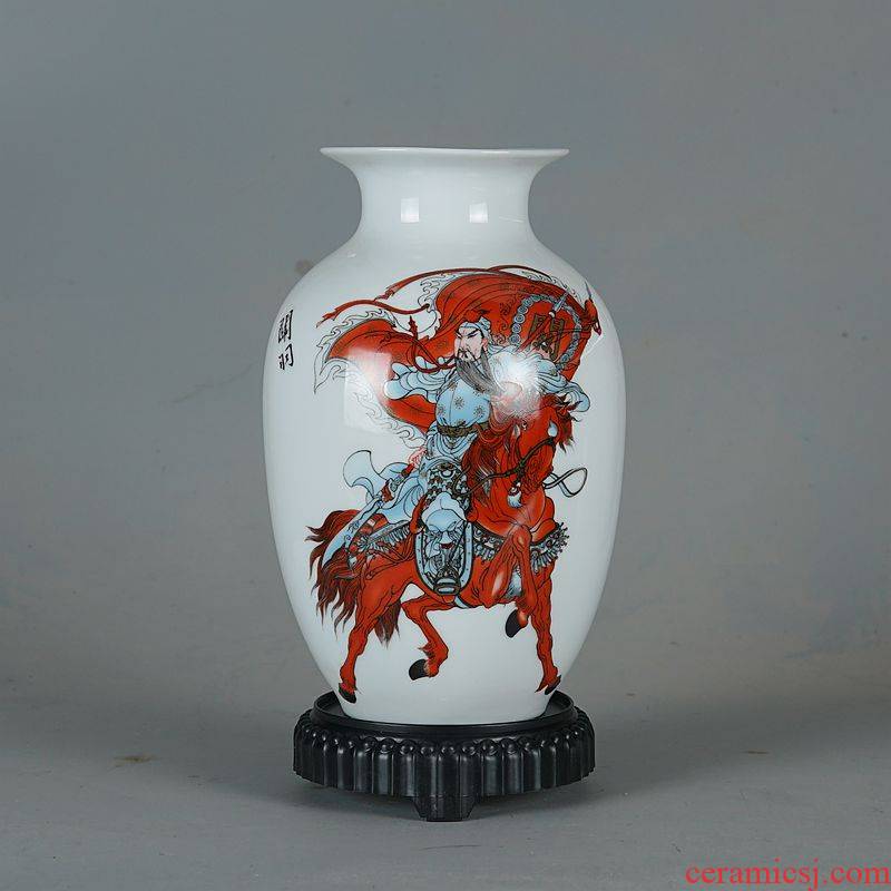 Iliad, jingdezhen ceramic vase furnishing articles flower arranging Chinese style living room TV ark, home decoration arts and crafts