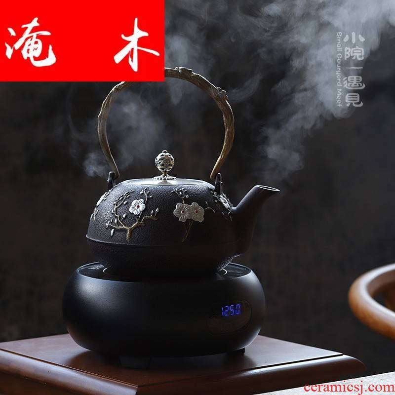 Submerged wood yard iron pot of cast iron tea kettle TaoLu boiled tea machine imitated Japanese tea stove cooking pot by hand