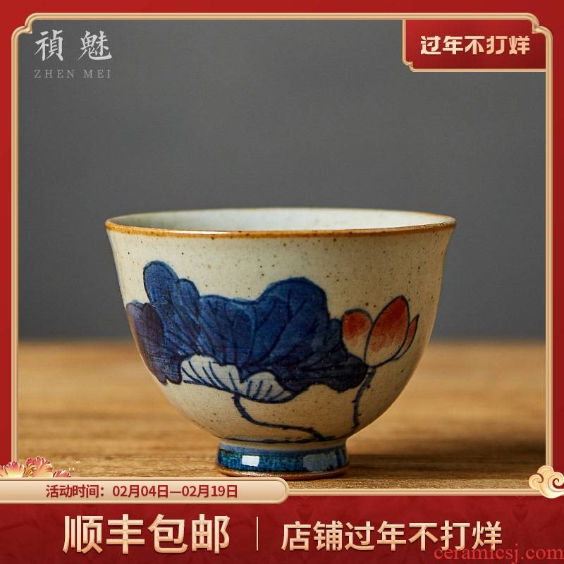 Shot incarnate the hand - made porcelain cups of jingdezhen ceramic kung fu tea set sample tea cup personal single master cup tea cups
