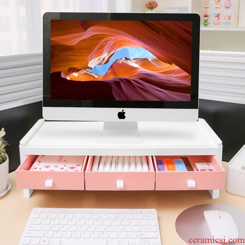 The Desktop with a neck guard increased wearing Desktop receive box office buy object rack drawer screen display base