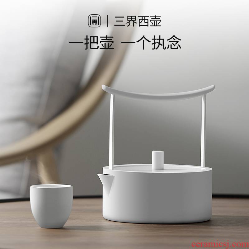 Blower, permeating the west pot stainless steel electric TaoLu teapot tea set household contracted kettle teapot cooking pot