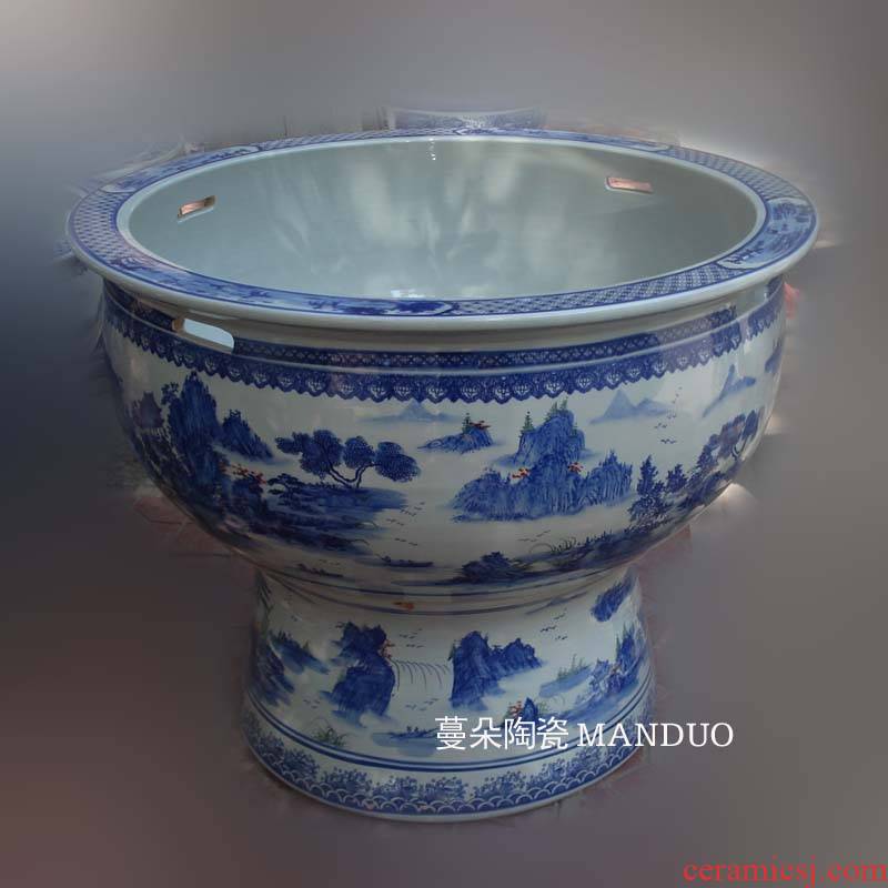 Hand - made scenery China VAT 96 cm diameter China high heavy tank yard porcelain crock