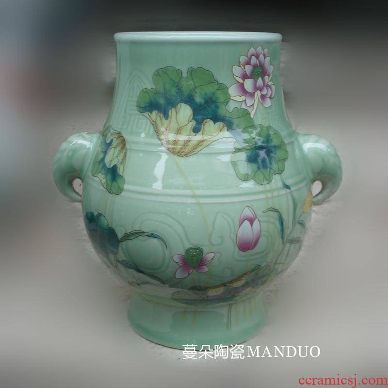 Mesa of jingdezhen classical fashion decorative vase name plum bottle of high - grade furniture case what tea table decoration vase
