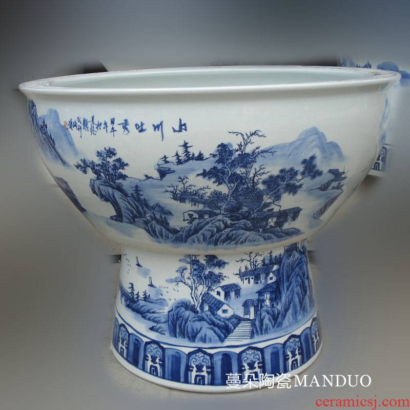 Jingdezhen porcelain and high China aquarium with China foot aquariums diameter of 70-100 cm