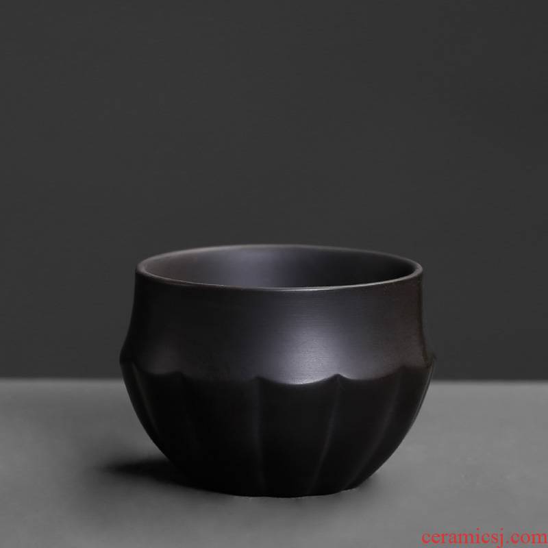 A single small cups ceramic household fortune restoring ancient ways yixing purple sand checking kunfu tea master CPU