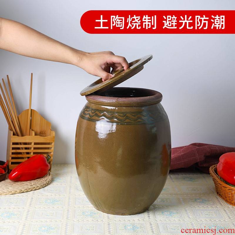 Bacon earthen POTS pickling ceramic pot home thickening cylinder barrel food places as the soil POTS