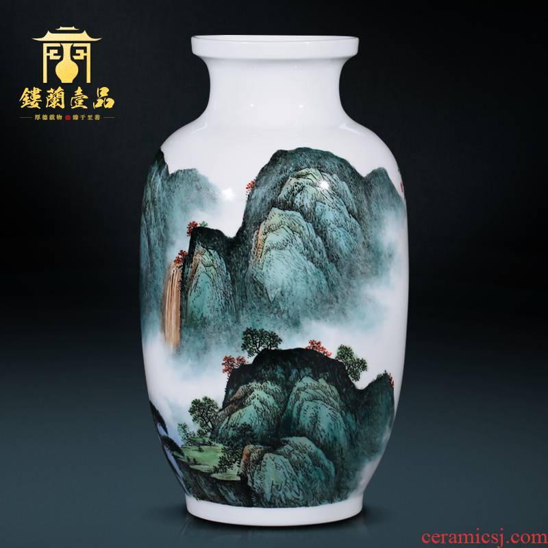 Jingdezhen ceramics flower arranging large vases, new Chinese style porch sitting room the bedroom TV ark, wedding decorations furnishing articles