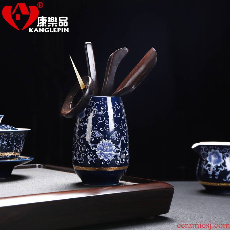 Recreational product celadon township dark floating ceramic tea set tea 6 gentleman elegant play ChaGa ChaZhen tea art combination of accessories