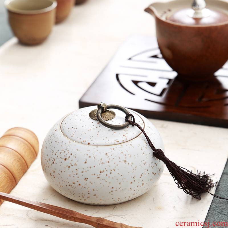 Hui shi violet arenaceous caddy fixings wake tea pot ceramic pot seal boxes, tea boxes of tea tea boxes