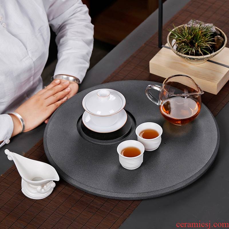 Qiao mu PMZ ceramics are it bearing pot dry terms tray of your up pot a pot of tea sets of kung fu circular contracted tea bearing