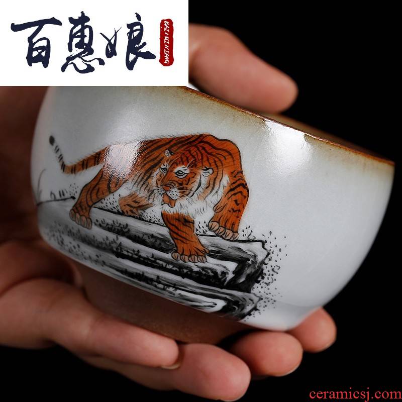 (niang ru up market metrix who cup hand - made single CPU kung fu tea cups jingdezhen sample tea cup ceramic cups to build small cup