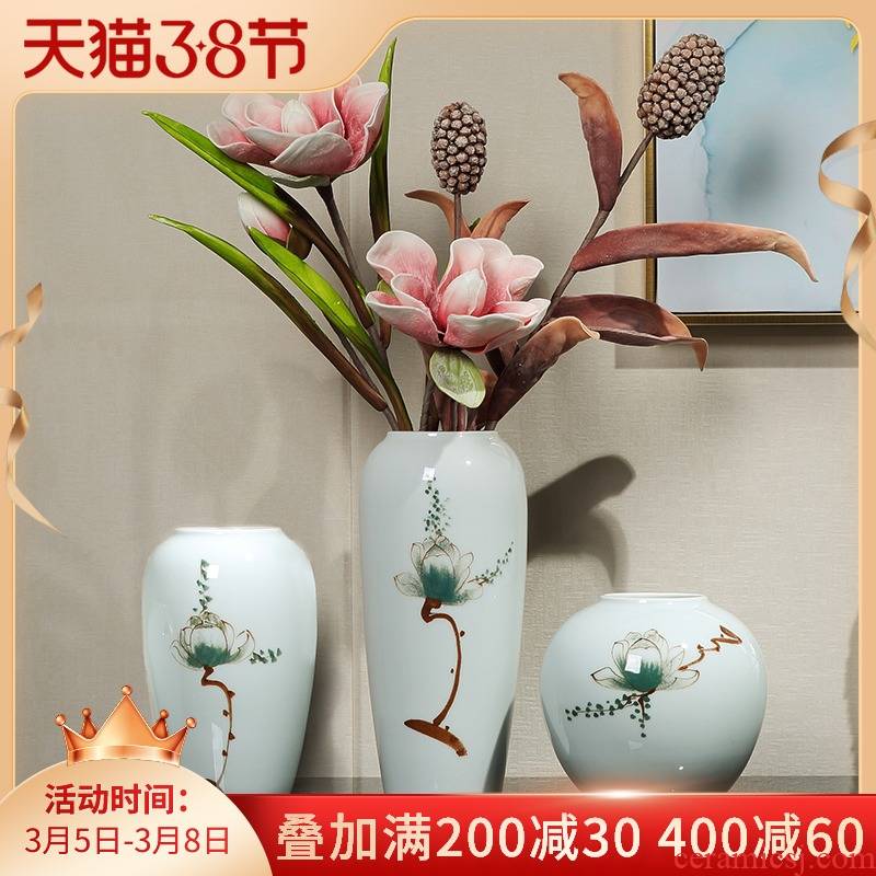 I and contracted ceramic vases, flower arranging dried flower restaurant TV ark place to live in the sitting room porch decoration decoration