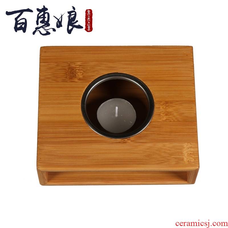 (niang dry heating temperature base bamboo bamboo tea table household candles to boil tea stove Japanese kung fu bao