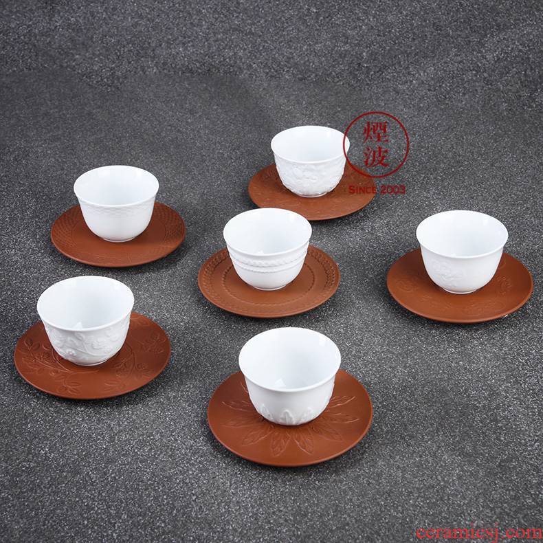 German MEISSEN mason mason meisen porcelain white anaglyph urn - shaped disc sample tea cup tea cups