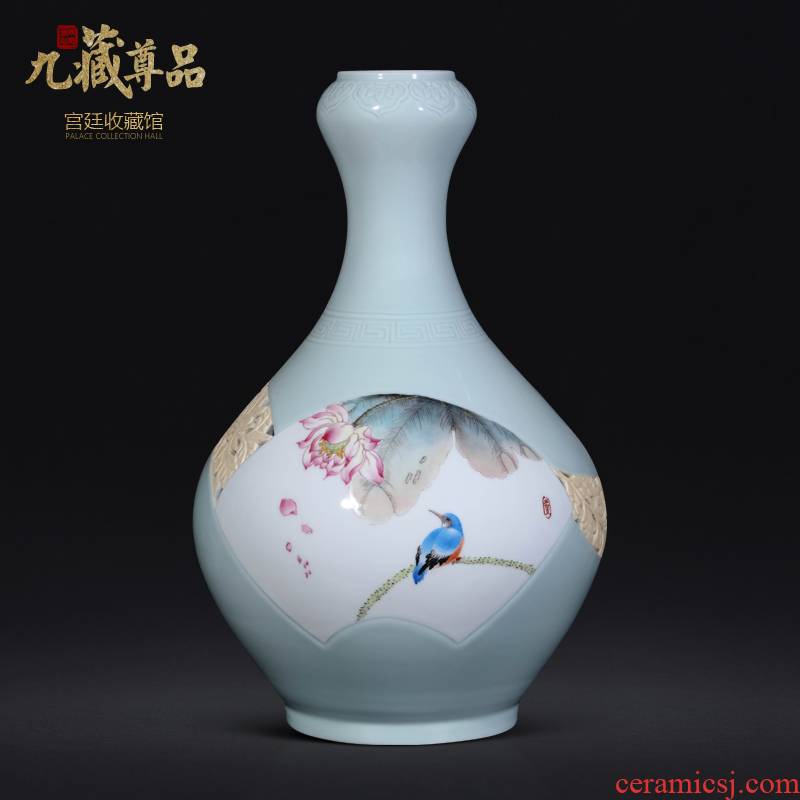 Jingdezhen ceramics masters hand - made the sitting room porch TV ark, vases, new Chinese style household decoration as furnishing articles