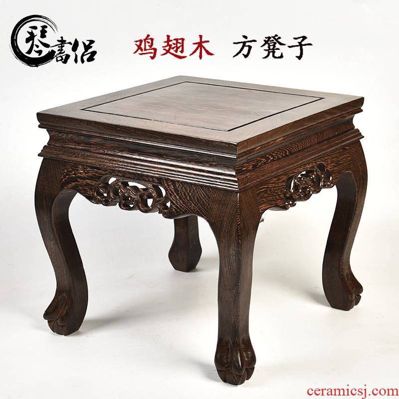 Pianology picking chicken wings wood square who stone carved wooden furnishing articles aquarium flowers miniascape base solid mahogany base