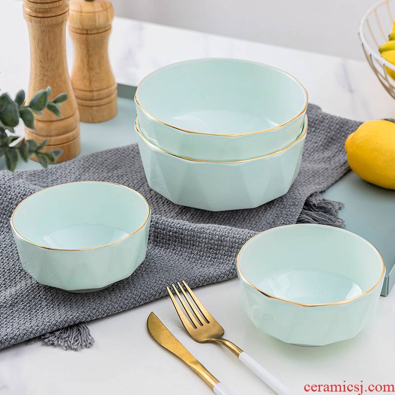 Is rhyme blue glaze ipads porcelain jingdezhen ceramic tableware bowl bowl up phnom penh creative anise rainbow such as bowl Chinese rice bowls