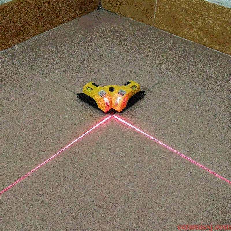 The Line horizontal equipment 90 degrees red floor tile generating wire lineup right Angle laser water level