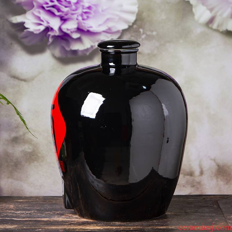 The Jar ceramic terms jugs 10/20/50 jin seal household hoard it empty wine bottles of jingdezhen hip flask