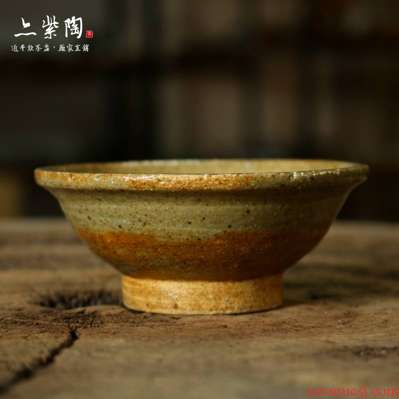 Also the purple pottery tea tea firewood up, masters cup coarse pottery teacup kung fu tea set small bowl is pure manual