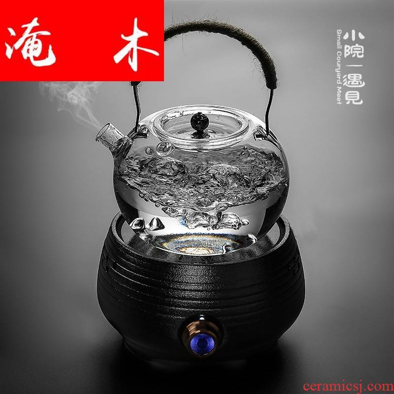Submerged ceramic the wood yard cook of black tea, the electric TaoLu heat - resistant glass kettle cooking household utensils sets of the teapot