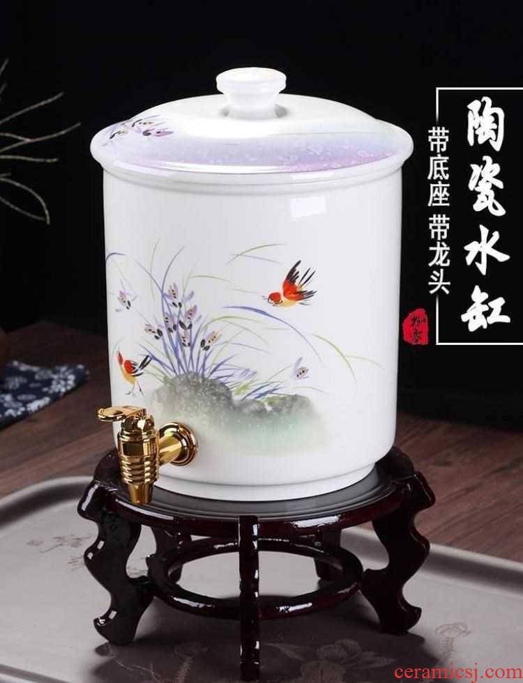 .net tank sitting room cold storage tank ceramic kettle with tap water storage tank water tank water dispensers home!