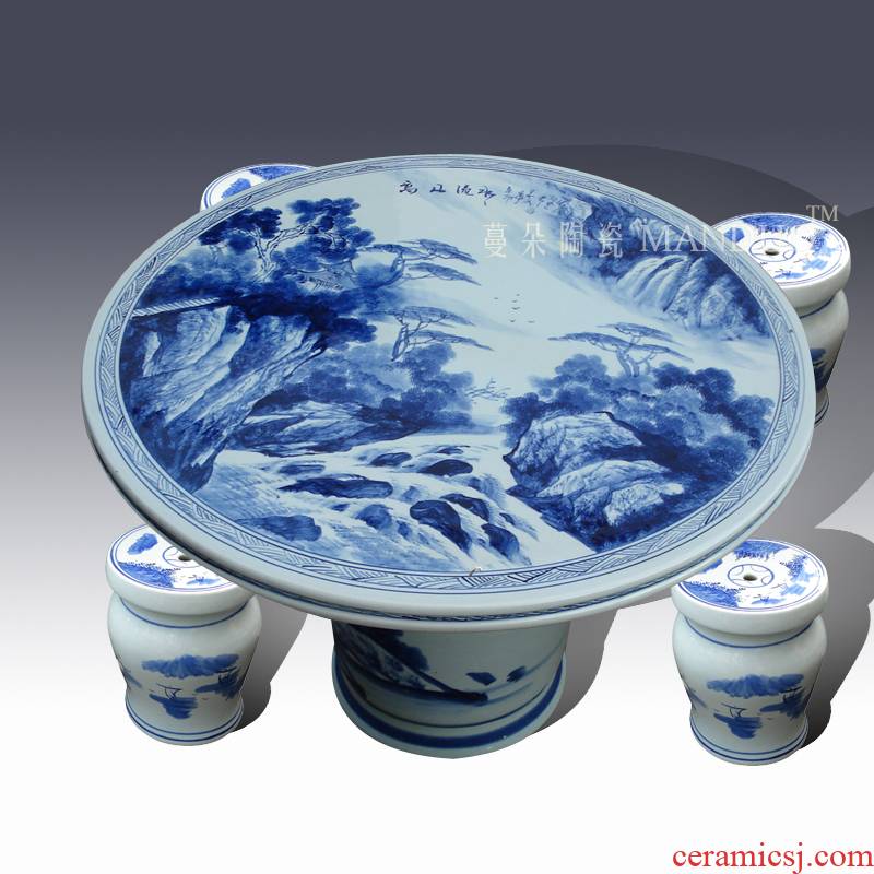 Jingdezhen large hand - made ceramic porcelain tables of is suing landscape is suing prevent bask in frost anticorrosive set the table