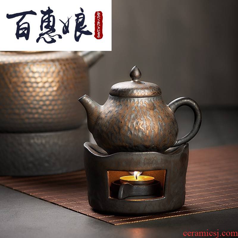 (niang gold boiled tea tea stove furnace temperature ceramic based alcohol furnace, kettle heating insulation base kunfu tea