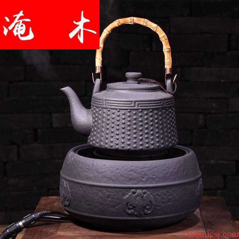 Submerged circular wooden intelligence, high temperature electric TaoLu tea stove household glass tea tea kettle package accessories tea taking