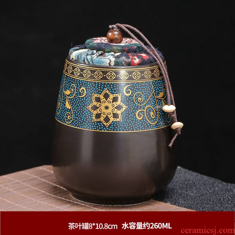 Kung fu seal tea pot small portable ceramic pot store tea POTS household puer tea boxes