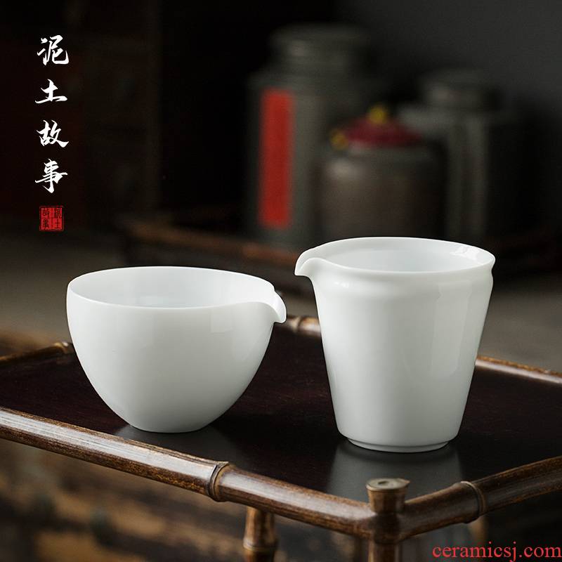Jingdezhen sweet white porcelain Japanese ceramics fair keller kung fu tea tea tea is contracted points home tea sea