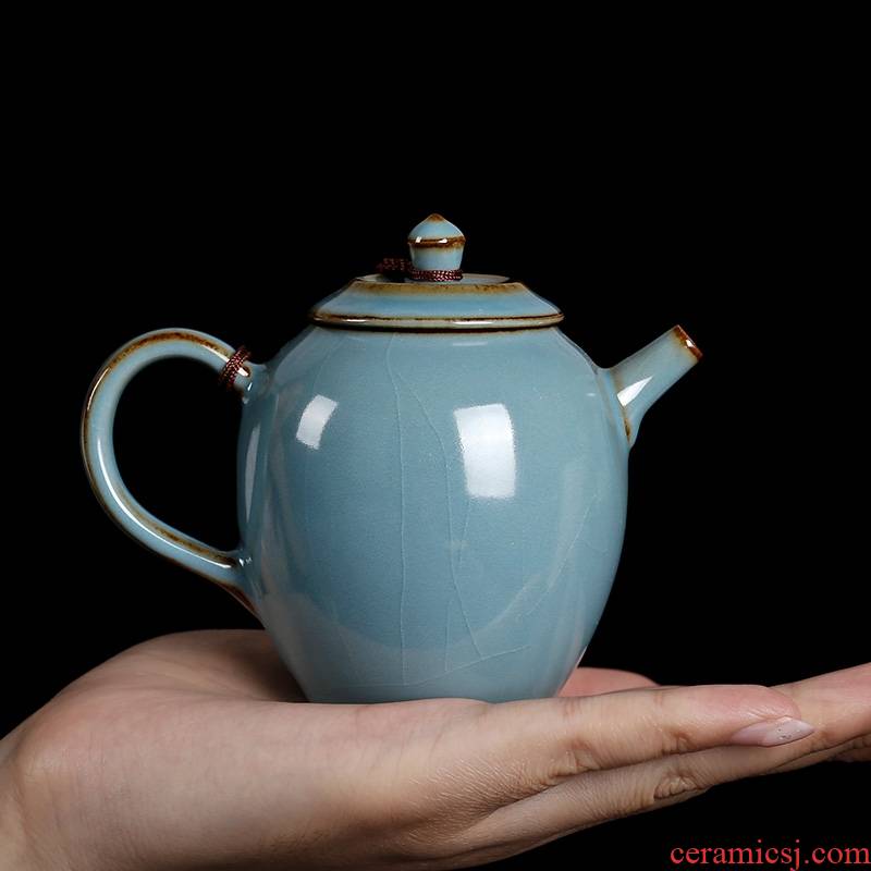 Qiao mu PMZ your up ceramic teapot archaize generation slicing can raise the ice crack glaze small tea teapot tea Long Dan