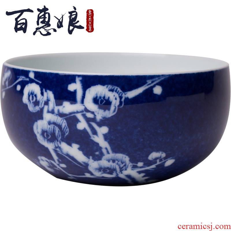 (niang jingdezhen all hand - made with blue glaze hand - cut zen master cup cup sample tea cup cup of restoring ancient ways