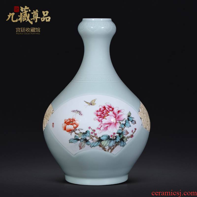 The Master of jingdezhen ceramics hand - made powder enamel vase of new Chinese style living room TV cabinet porch is decorated furnishing articles
