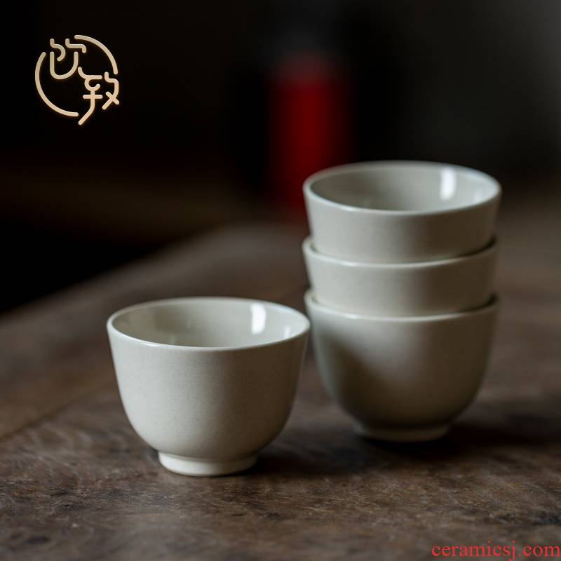 Ultimately responds to plant ash glaze ceramic cups sample tea cup kung fu tea tea cup household single CPU personal cup master CPU