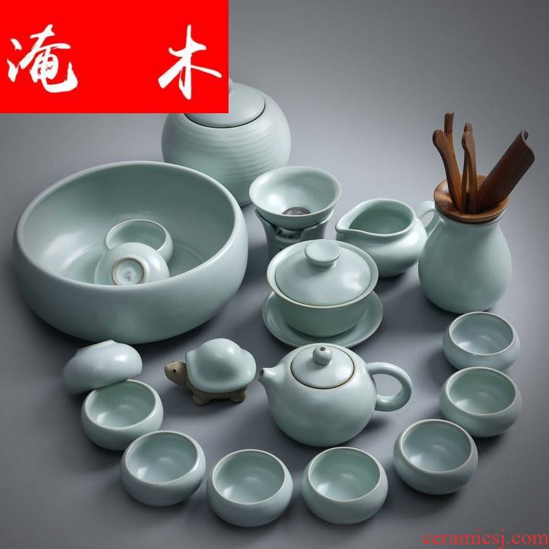Open the slice flooded your up of wood tea set suits for your porcelain kung fu tea sets of household ceramics tureen of a complete set of tea cups teapot