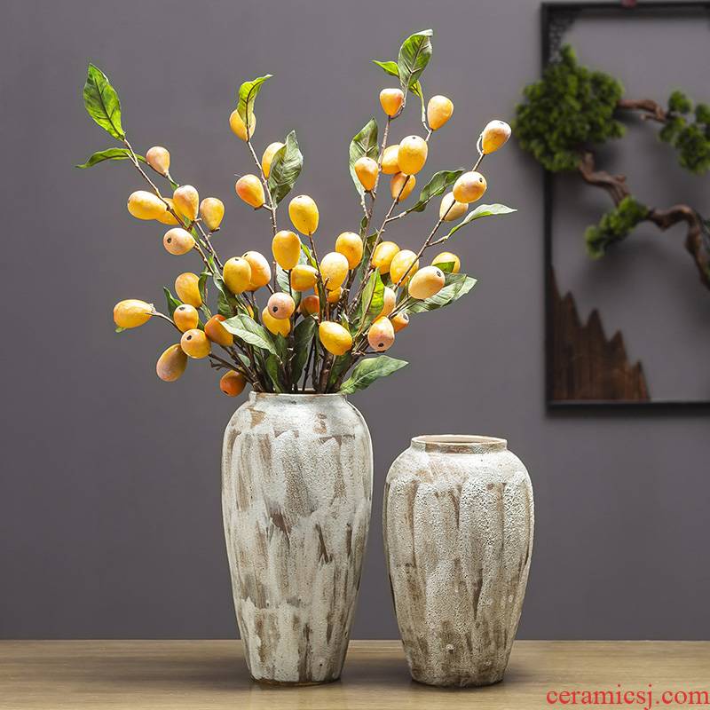 New Chinese style ceramic hydroponic ornament sitting room porch TV ark, zen flower POTS dry flower flower arranging flowers bottle furnishing articles