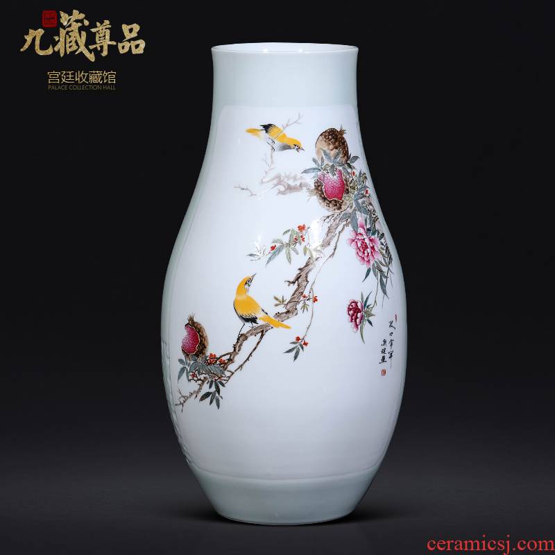 The Master of jingdezhen ceramics hand - made pomegranate vase Chinese sitting room porch TV ark, decoration as furnishing articles