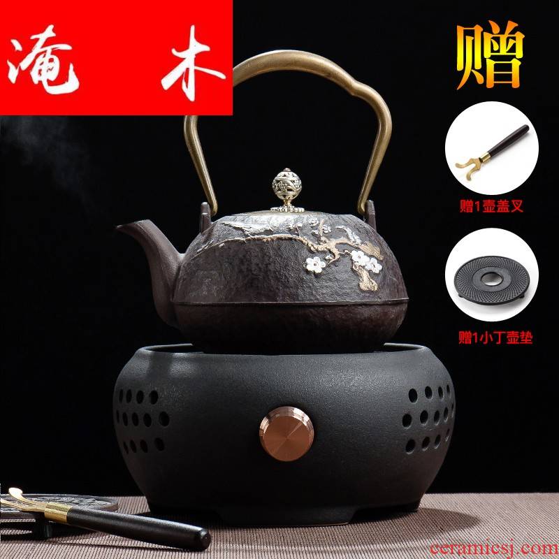 Flooded wooden household kettle girder pot of tea boiling tea ware ceramic teapot high - capacity electrical TaoLu ceramic POTS