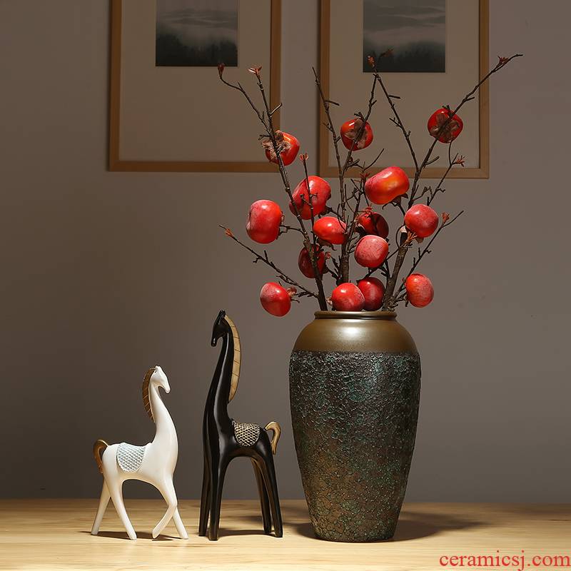 Modern classical flower arranging dried flower flower implement furnishing articles of jingdezhen ceramics vase decoration decoration of new Chinese style table