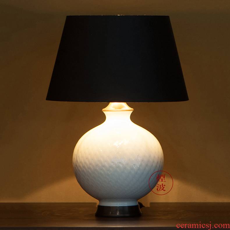 German mason MEISSEN porcelain magic wavy white desk lamp home furnishing articles
