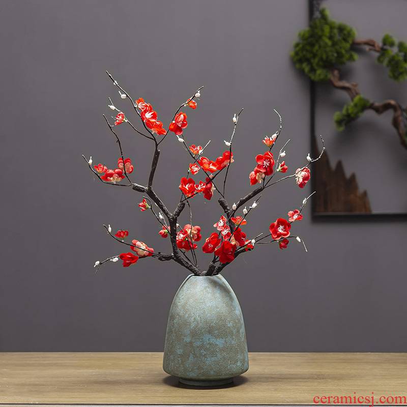 New Chinese style table jingdezhen ceramics vase son crafts TV ark, dried flowers, flower arrangement sitting room adornment is placed
