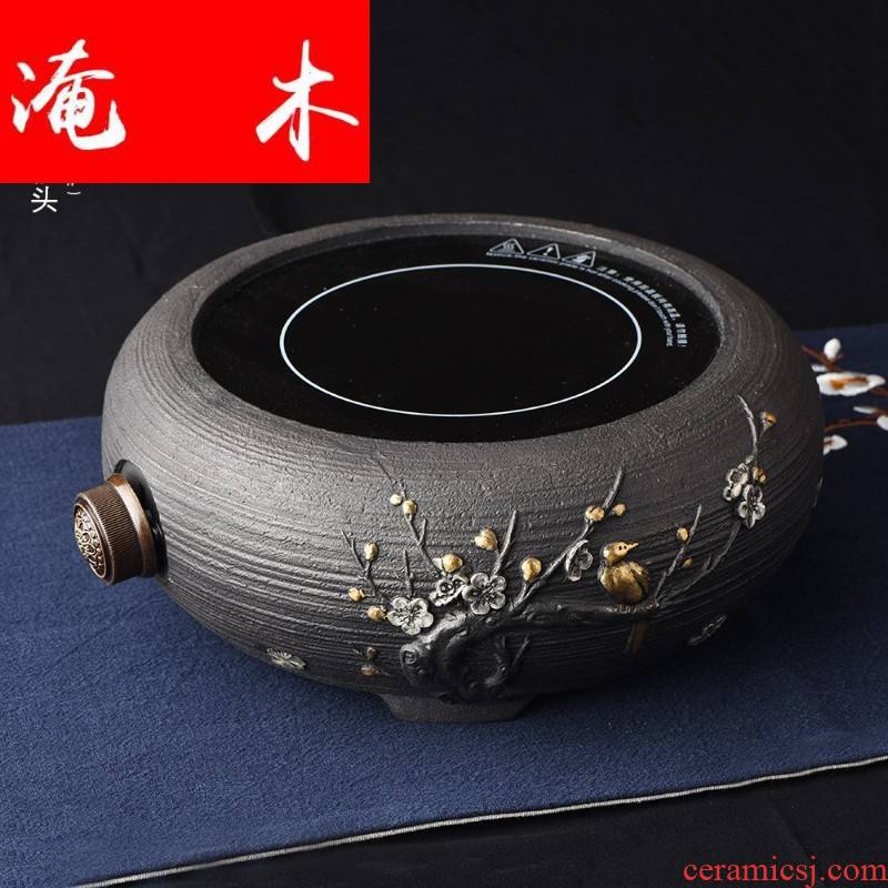 Flooded iron wood Japan.mute high - power electric TaoLu household manual tea quickly burn boiled tea, induction cooker