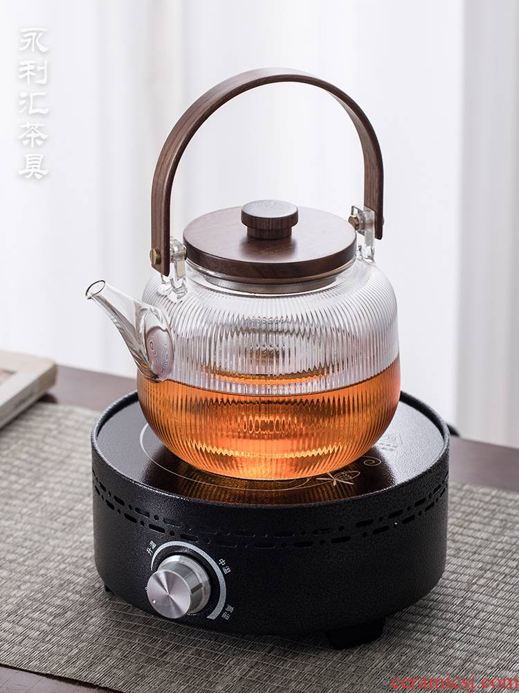 Electric TaoLu boiling tea suit small tea stove to boil tea ware glass teapot web celebrity steaming kettle single pot cooking