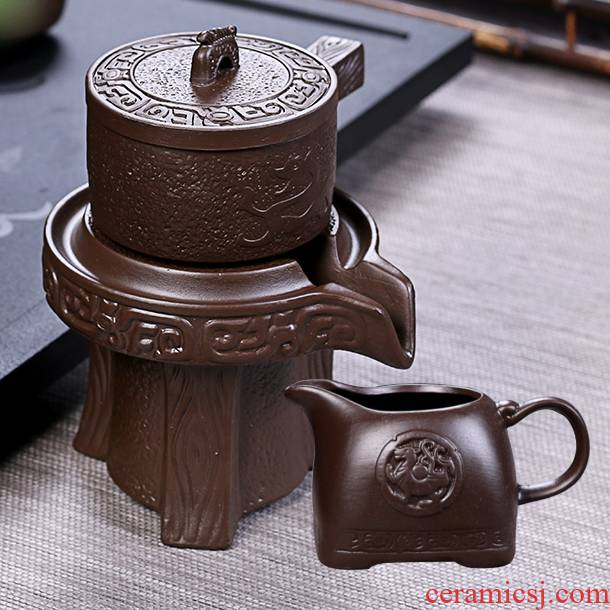 Violet arenaceous) suit tea tea strainer filter creative semi - automatic kung fu tea tea accessories an artifact