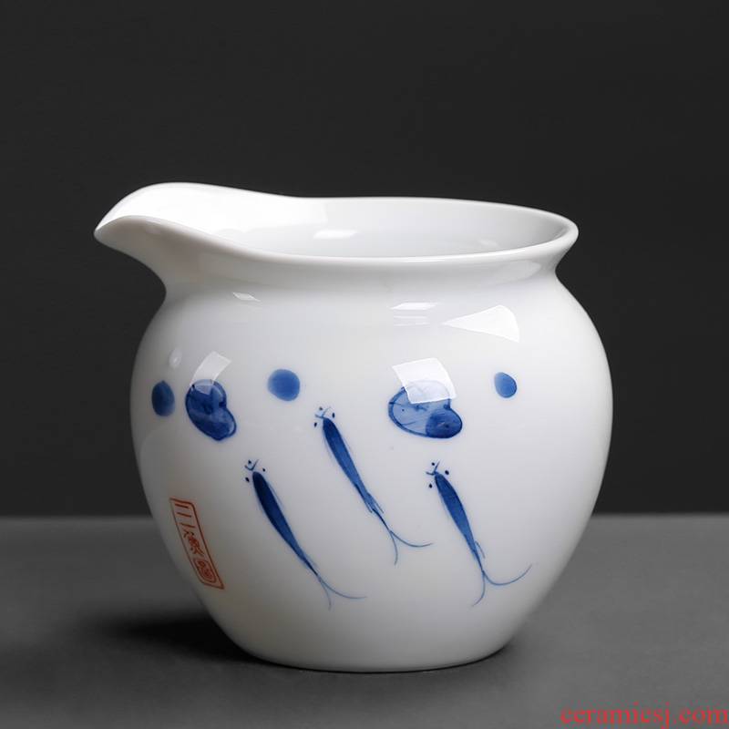 Blue and white contracted hand - made fair keller tea tea is tea ware points home tea tea and glass ceramic 200 ml