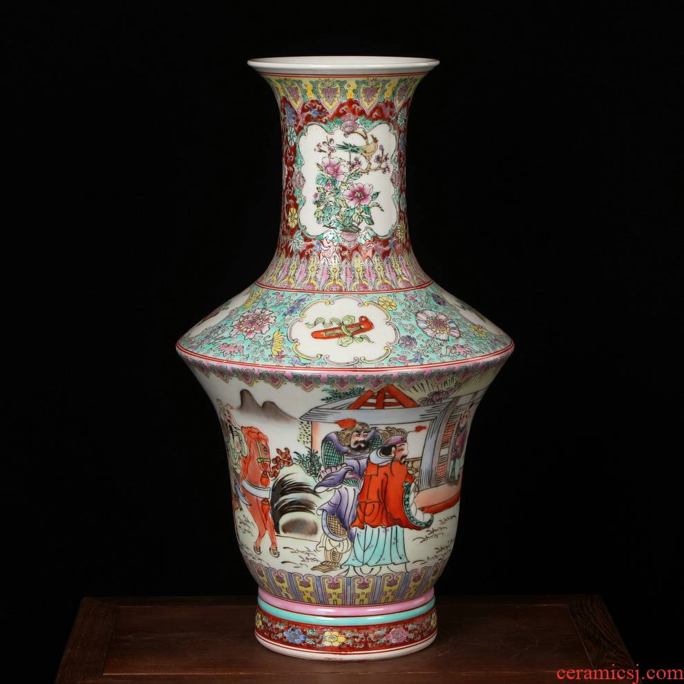 Jingdezhen ceramics factory goods pastel the king of the imitation of xian admiralty large vases, antique home decoration decoration furnishing articles