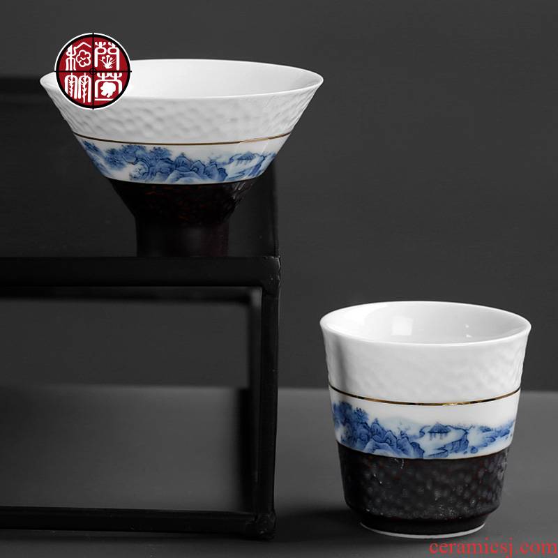 Perfectly playable cup only 5 porcelain retro creativity was hammer ceramics single kung fu tea cups of move