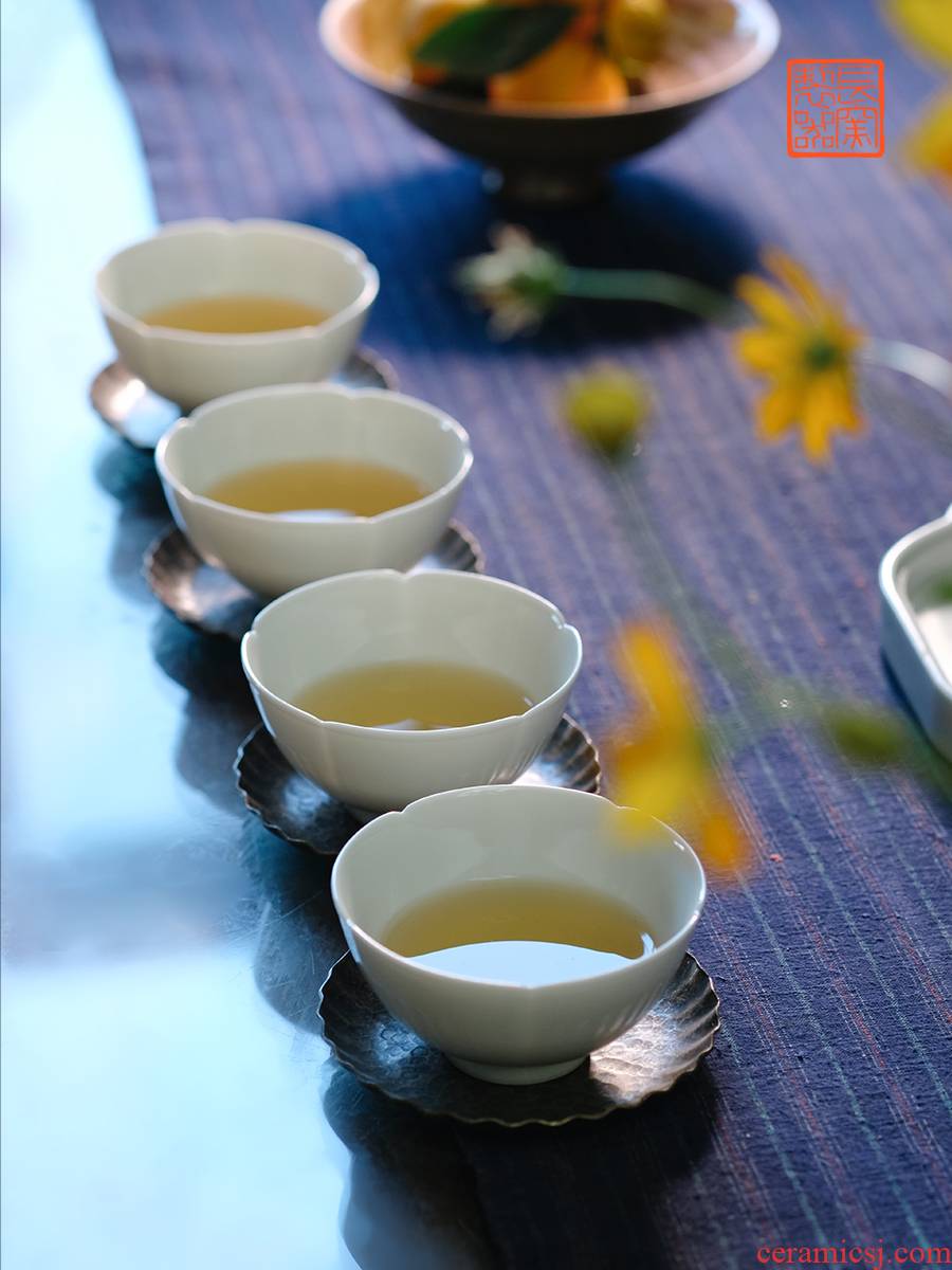 Offered home - cooked view flavour to maintain element in cup sample tea cup jingdezhen pure checking master cup of tea